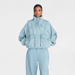 KBB by KAHLANA ‘The Denim Bomber jacket’ Size 2X pulse size